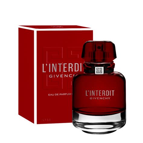 givenchy l'interdit eau de parfum rouge 80ml